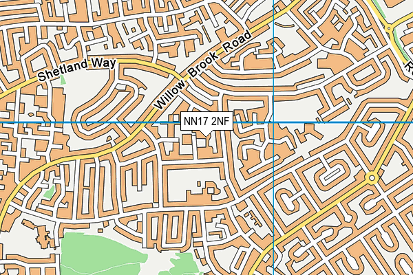 NN17 2NF map - OS VectorMap District (Ordnance Survey)