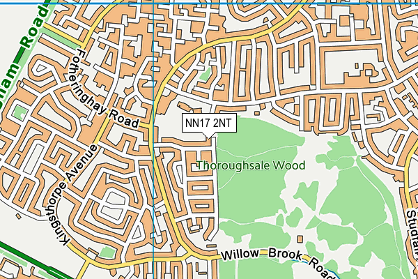 NN17 2NT map - OS VectorMap District (Ordnance Survey)
