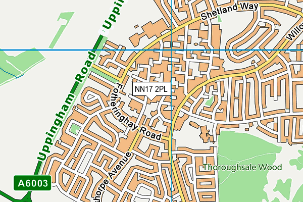 NN17 2PL map - OS VectorMap District (Ordnance Survey)