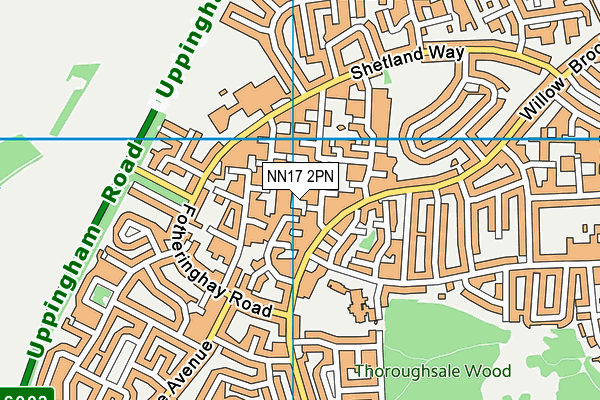 NN17 2PN map - OS VectorMap District (Ordnance Survey)