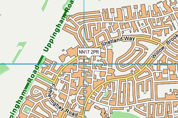 NN17 2PR map - OS VectorMap District (Ordnance Survey)