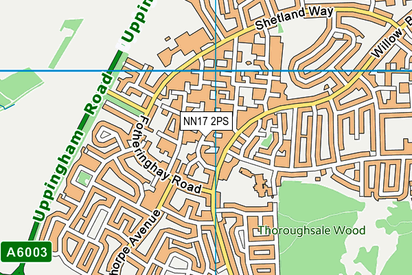NN17 2PS map - OS VectorMap District (Ordnance Survey)