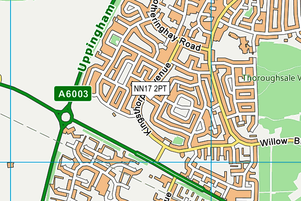 NN17 2PT map - OS VectorMap District (Ordnance Survey)