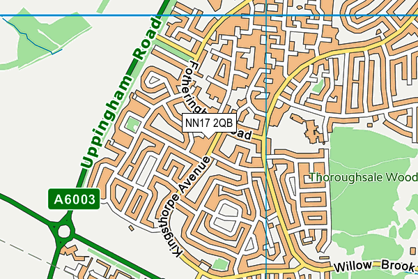 NN17 2QB map - OS VectorMap District (Ordnance Survey)