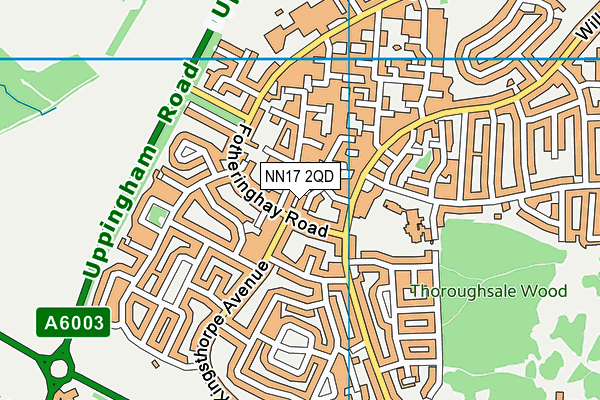 NN17 2QD map - OS VectorMap District (Ordnance Survey)
