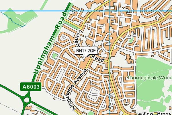 NN17 2QE map - OS VectorMap District (Ordnance Survey)