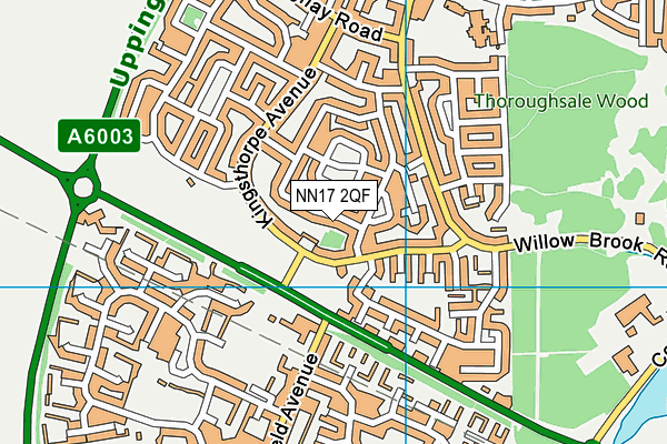 NN17 2QF map - OS VectorMap District (Ordnance Survey)