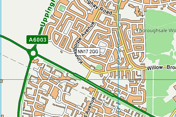 NN17 2QG map - OS VectorMap District (Ordnance Survey)