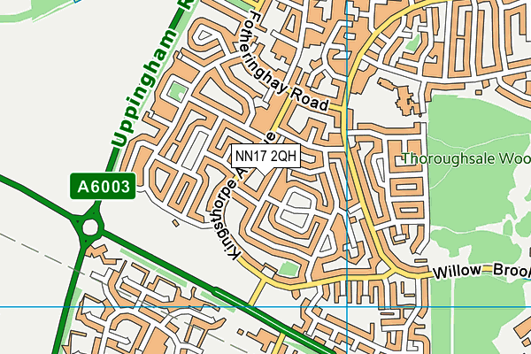 NN17 2QH map - OS VectorMap District (Ordnance Survey)