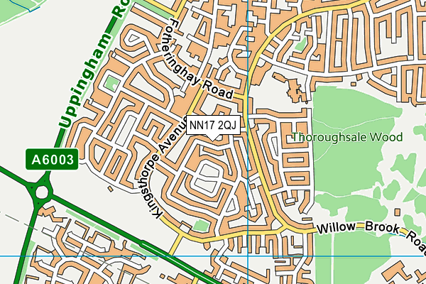NN17 2QJ map - OS VectorMap District (Ordnance Survey)