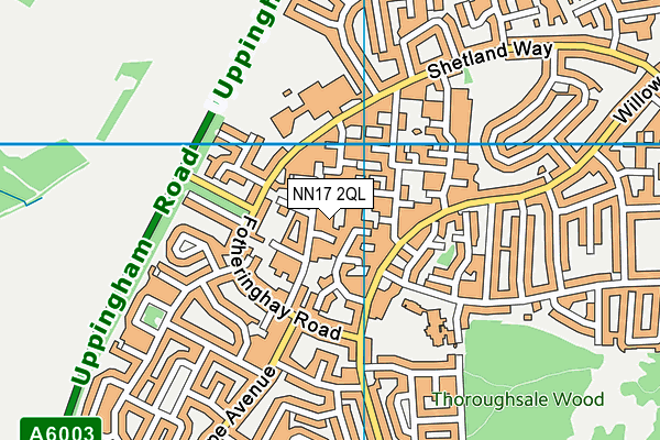 NN17 2QL map - OS VectorMap District (Ordnance Survey)
