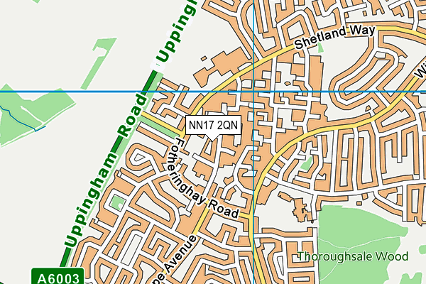 NN17 2QN map - OS VectorMap District (Ordnance Survey)