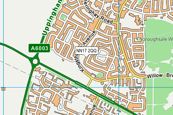 NN17 2QQ map - OS VectorMap District (Ordnance Survey)