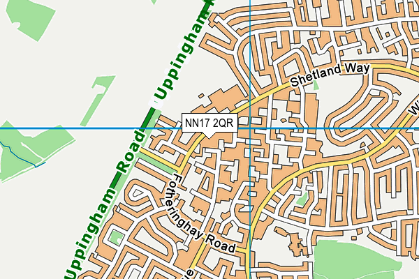 NN17 2QR map - OS VectorMap District (Ordnance Survey)