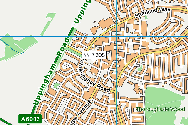 NN17 2QS map - OS VectorMap District (Ordnance Survey)
