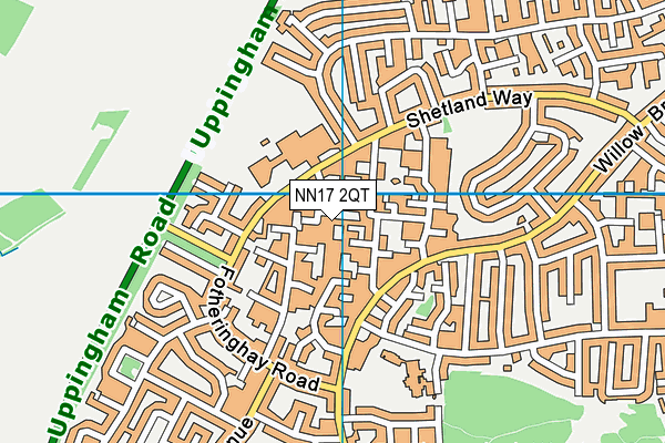 NN17 2QT map - OS VectorMap District (Ordnance Survey)