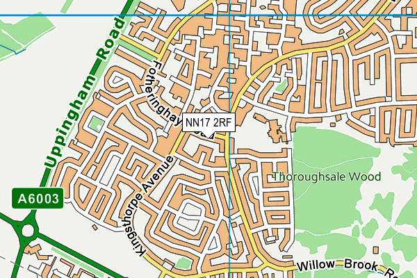 NN17 2RF map - OS VectorMap District (Ordnance Survey)