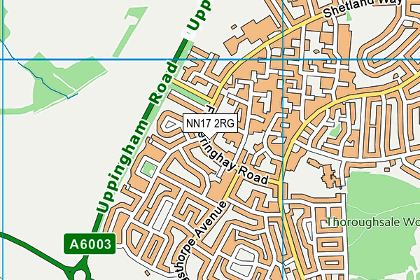 NN17 2RG map - OS VectorMap District (Ordnance Survey)