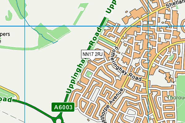 NN17 2RJ map - OS VectorMap District (Ordnance Survey)