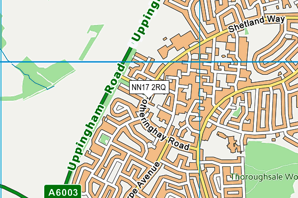 NN17 2RQ map - OS VectorMap District (Ordnance Survey)