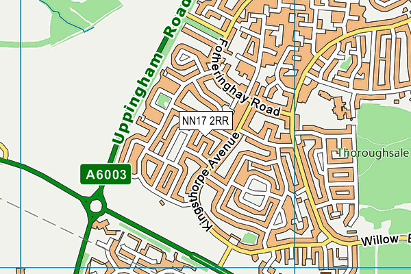 NN17 2RR map - OS VectorMap District (Ordnance Survey)
