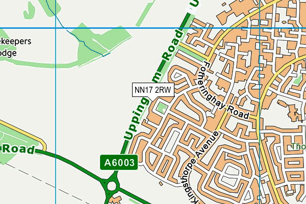 NN17 2RW map - OS VectorMap District (Ordnance Survey)