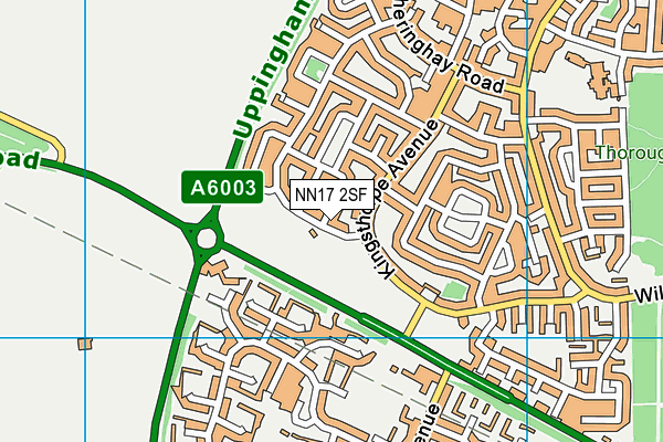 NN17 2SF map - OS VectorMap District (Ordnance Survey)