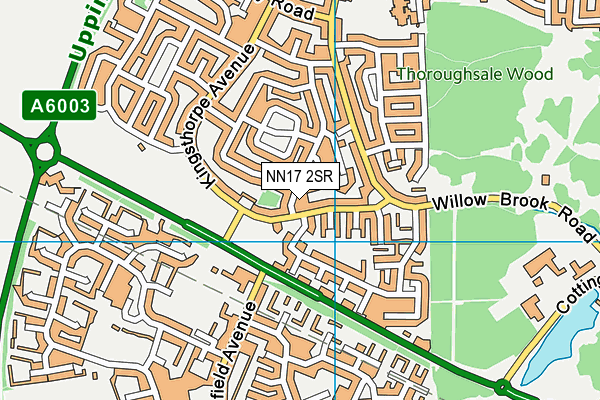 NN17 2SR map - OS VectorMap District (Ordnance Survey)
