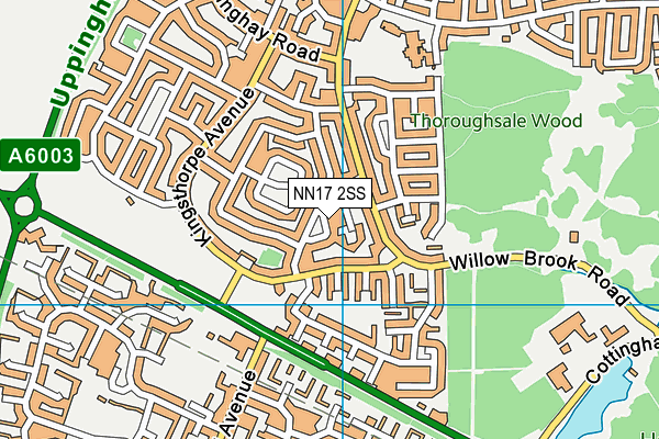 NN17 2SS map - OS VectorMap District (Ordnance Survey)