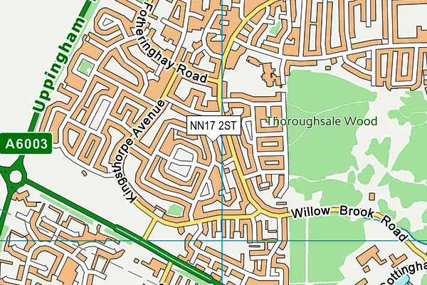 NN17 2ST map - OS VectorMap District (Ordnance Survey)