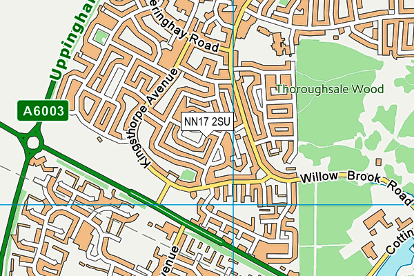 NN17 2SU map - OS VectorMap District (Ordnance Survey)
