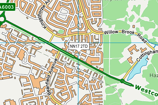 NN17 2TD map - OS VectorMap District (Ordnance Survey)
