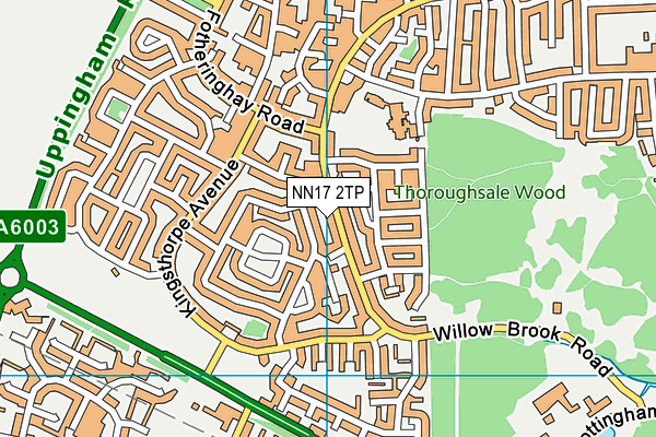 NN17 2TP map - OS VectorMap District (Ordnance Survey)