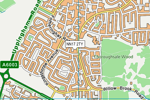 NN17 2TY map - OS VectorMap District (Ordnance Survey)