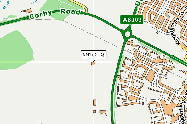NN17 2UQ map - OS VectorMap District (Ordnance Survey)