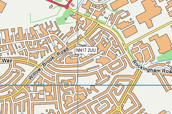 NN17 2UU map - OS VectorMap District (Ordnance Survey)