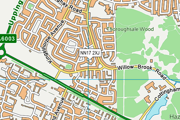 NN17 2XJ map - OS VectorMap District (Ordnance Survey)