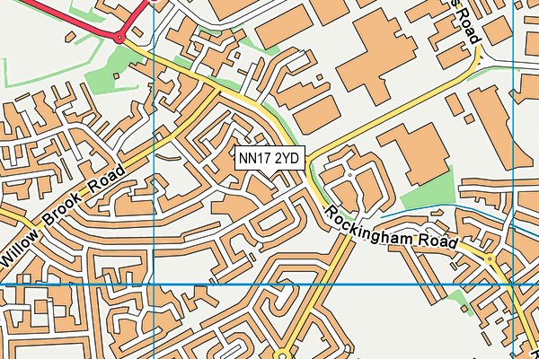 NN17 2YD map - OS VectorMap District (Ordnance Survey)