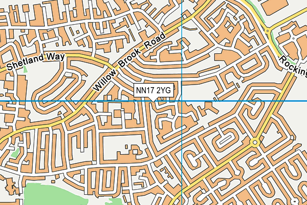 NN17 2YG map - OS VectorMap District (Ordnance Survey)
