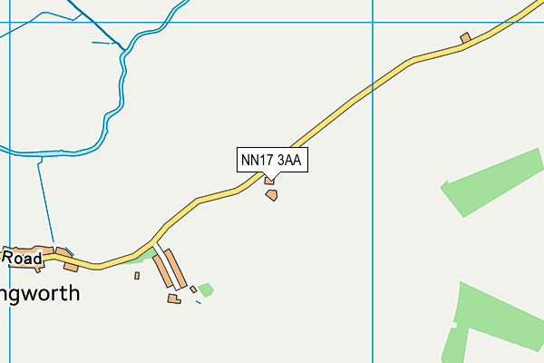 NN17 3AA map - OS VectorMap District (Ordnance Survey)
