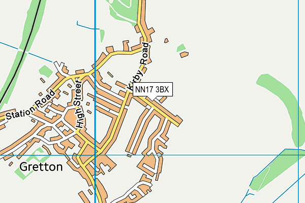 NN17 3BX map - OS VectorMap District (Ordnance Survey)