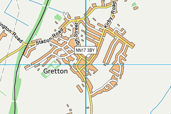 NN17 3BY map - OS VectorMap District (Ordnance Survey)