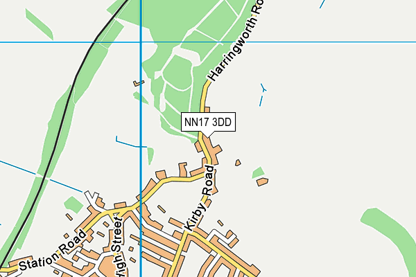 NN17 3DD map - OS VectorMap District (Ordnance Survey)