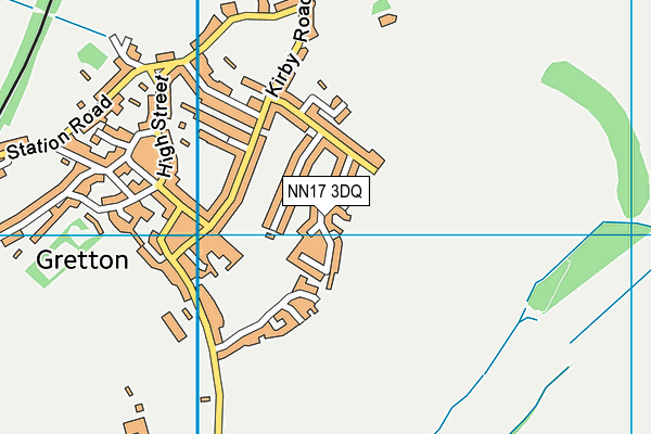NN17 3DQ map - OS VectorMap District (Ordnance Survey)