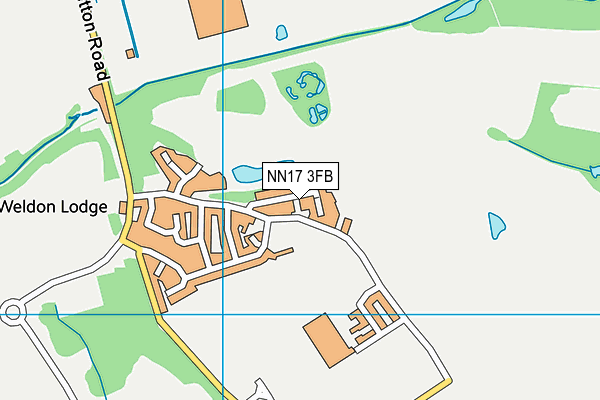 NN17 3FB map - OS VectorMap District (Ordnance Survey)