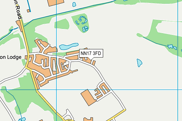 NN17 3FD map - OS VectorMap District (Ordnance Survey)