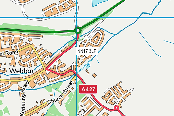 NN17 3LP map - OS VectorMap District (Ordnance Survey)
