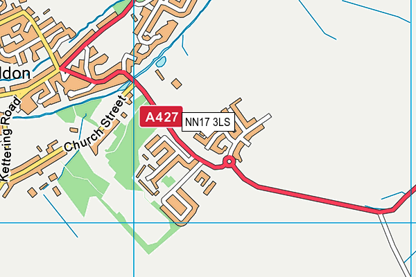 NN17 3LS map - OS VectorMap District (Ordnance Survey)