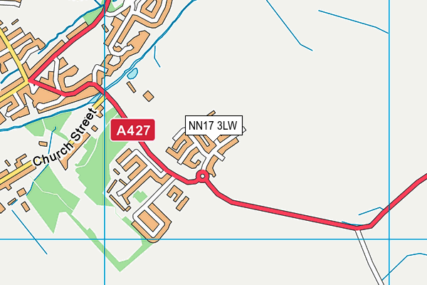 NN17 3LW map - OS VectorMap District (Ordnance Survey)