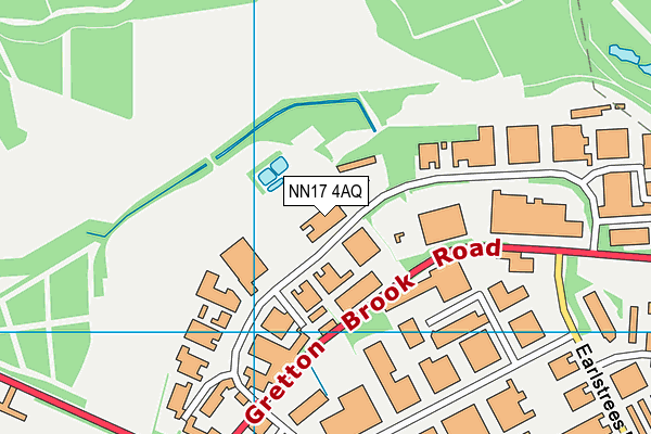 NN17 4AQ map - OS VectorMap District (Ordnance Survey)